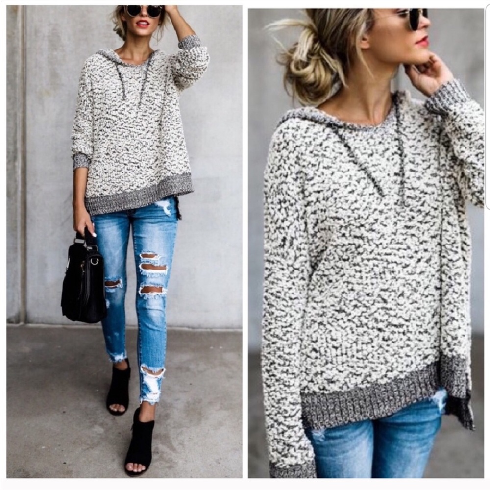 Miracle | Popcorn Stitch Oversized Hoodie